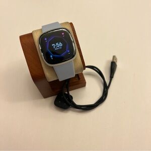 Fitbit Sense 2, smartwatch, fitness tracker, light blue/silver